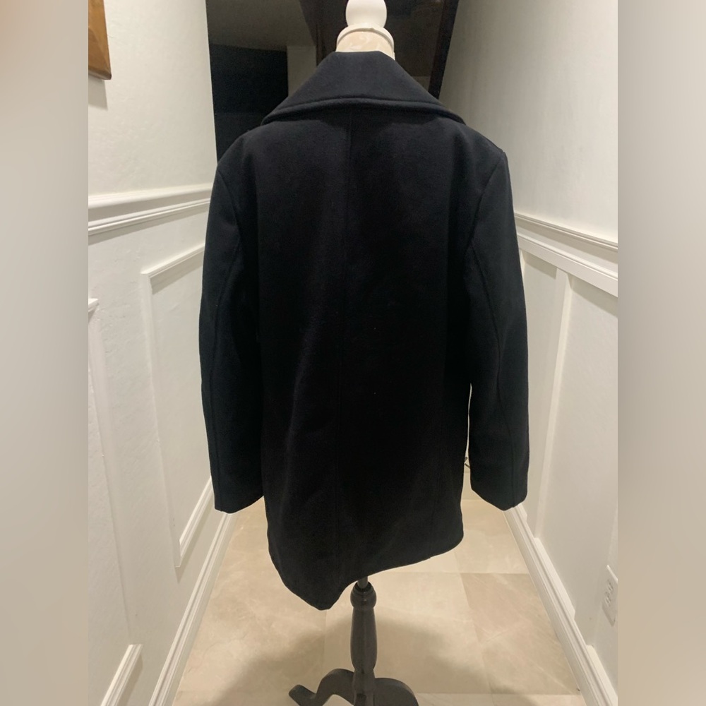 Scott Men's Elegant Black Peacoat - Picture 7 of 11
